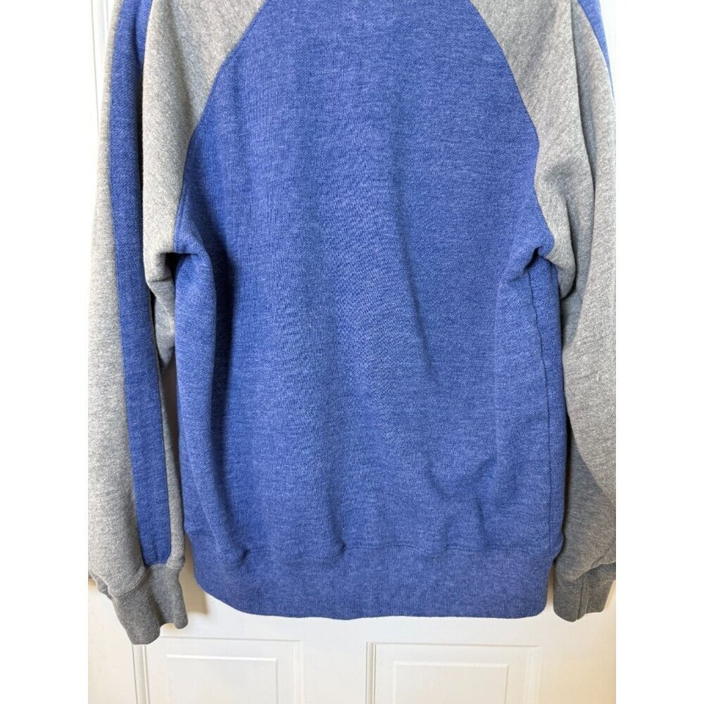 New York Knicks Mens Med 47 Brand Blue Gray Full Zip Track Jacket NBA Logo - Picture 9 of 13